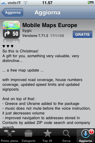 Sygic Mobile Europe per iPhone aggiornato