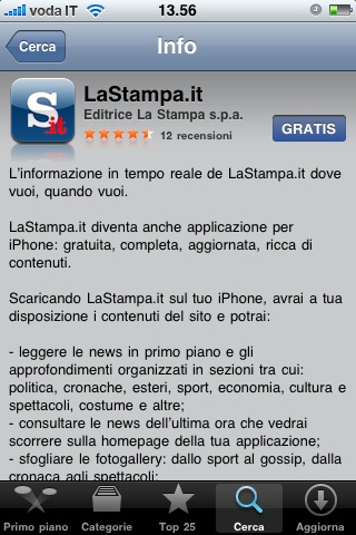 La Stampa iPhone