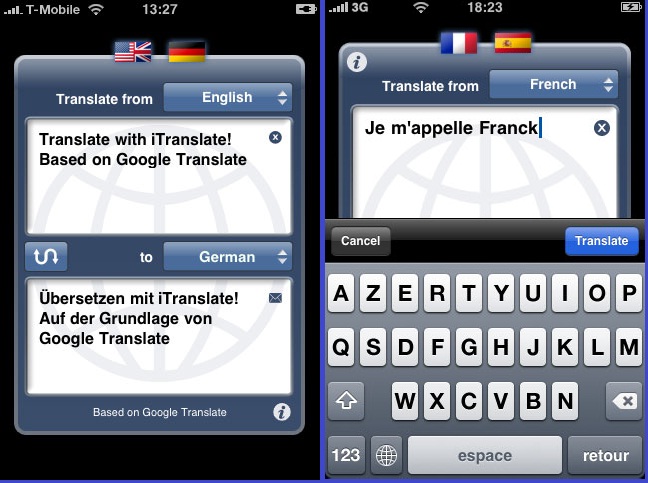 iTranslate: traduttore multilingua per iPhone