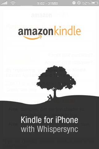 Kindle for iPhone Avvio