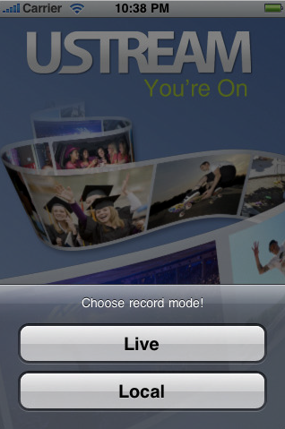 Ustream Live Broadcaster: registra e condividi video da tutti gli iPhone