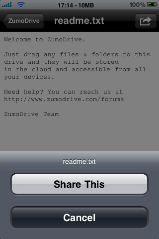 ZumoDrive-Sharing