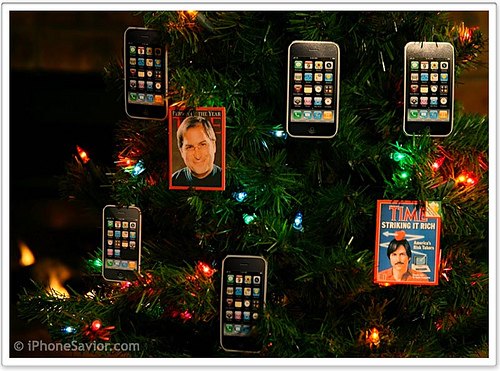 L'albero di Natale dell'iPhone maniaco