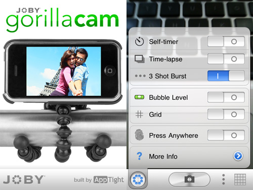 Gorillacam, un'altra applicazione iPhone per i vostri scatti