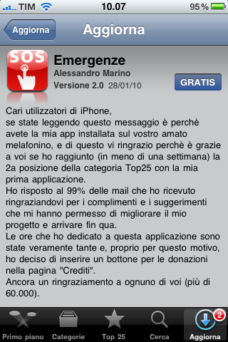 Emergenze update