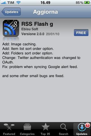 RSS Flash G raggiunge la versione 2.0
