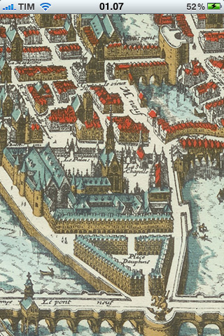 Mérian 1615 – Plan historique de Paris