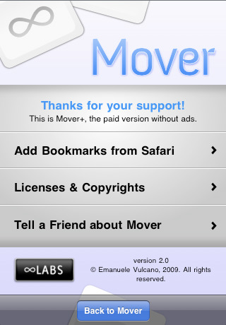 Mover+: Mandiamo foto, video e contatti con stile