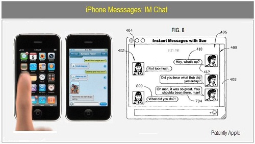 Nuovo brevetto Apple per una IM Chat su iPhone