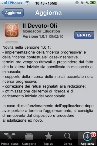 Devoto-Oli-Update