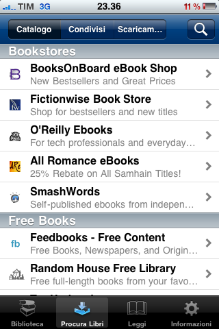 Stanza: Un completo eBook reader per iPhone