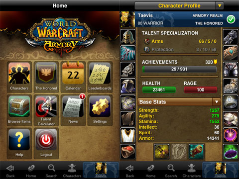 World of Warcraft: casa d'aste su iPhone
