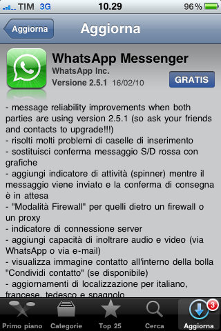 WhatsApp Messenger, tante novità nel nuovo update 2.5.1