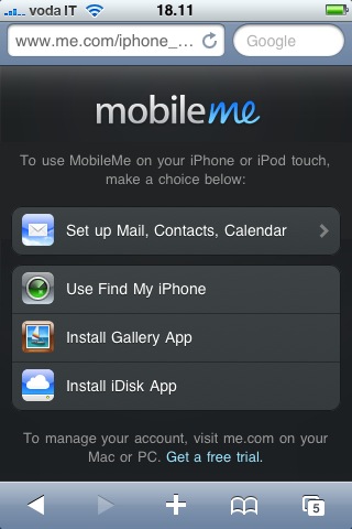 Find My iPhone di MobileMe è accessibile anche da iPhone e iPod touch