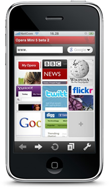 Opera Mini per iPhone in mostra al MWC