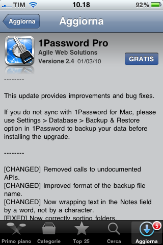 1Password Pro update 2.4