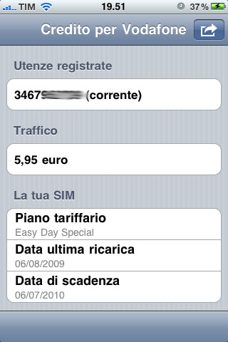 Credito per Vodafone