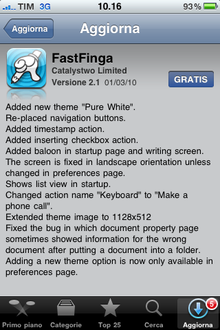 FastFinga update 2.1