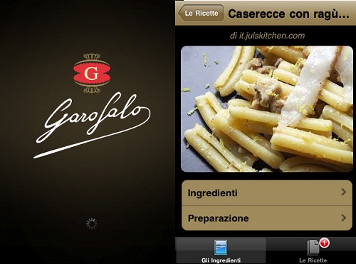 Garofalo, un completo ricettario gratuito per iPhone e iPod touch