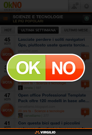 OKNotizie: l'applicazione ufficiale per iPhone e iPod touch