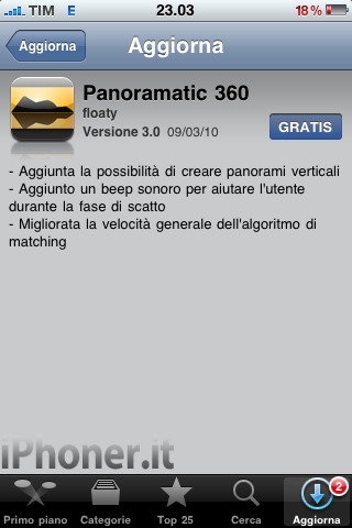 Panoramatic 360, nuovo aggiornamento in App Store