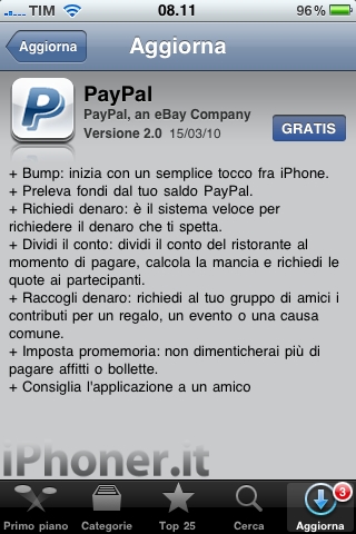 PayPal update 2.0