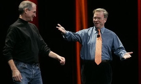 Schmidt e Steve Jobs