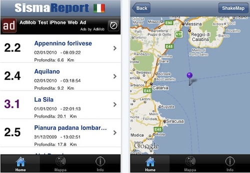 SismaReport: informazioni in tempo reale dell'attività sismica in Italia