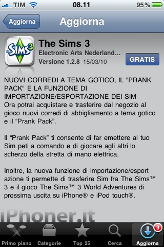 The Sims 3 update 1.2.8