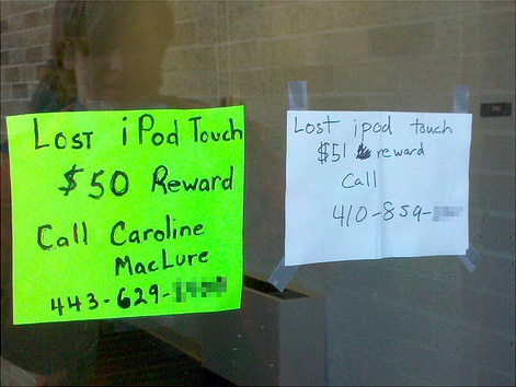 Ricompensa per iPod touch