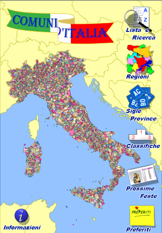 Comuni d'Italia, database completo - Top App 