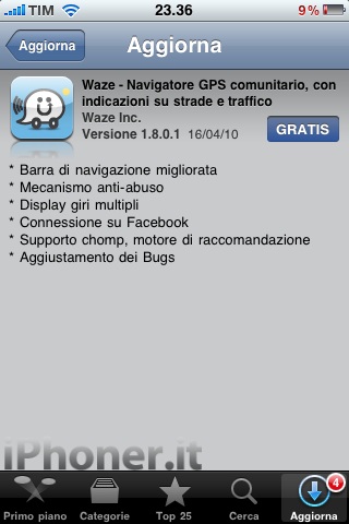 Waze update 1.8.0.1