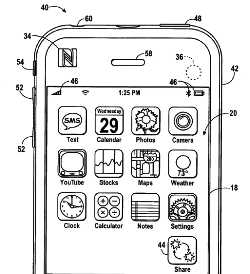 Nuovo brevetto Apple: iPhone dotato di NFC