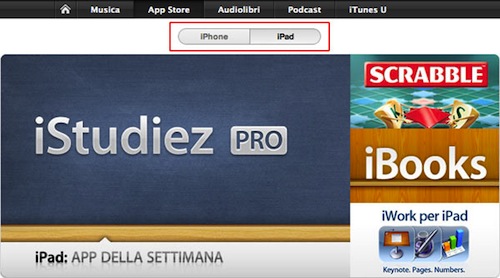 App per iPhone e iPad