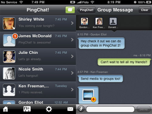 PingChat! 2, la nuova versione di Ping! arriva in App Store