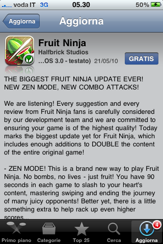 fruit ninja update