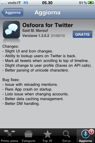 osfoora update