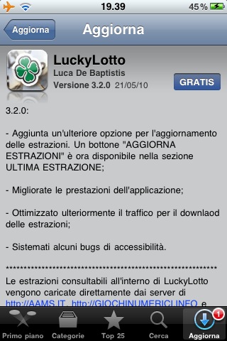 LuckyLotto si aggiorna alla versione 3.2.0