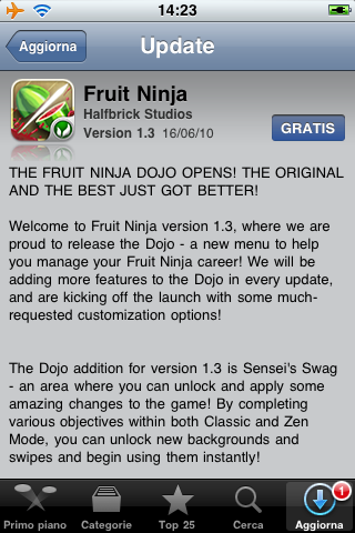 Fruit Ninja 1.3