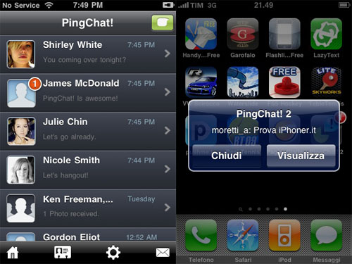 PingChat! 2: nuova applicazione per i messaggi di testo gratuiti