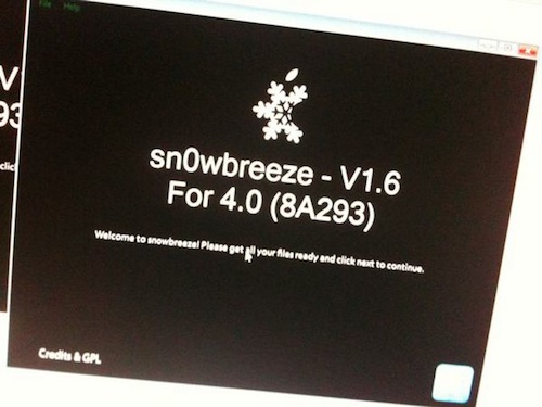Sn0wBreeze 1.6: il tool per creare custom firmware su Windows è disponibile per iOS4
