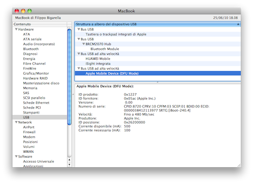 GUIDA: Verificare la versione del proprio iBoot [MAC]