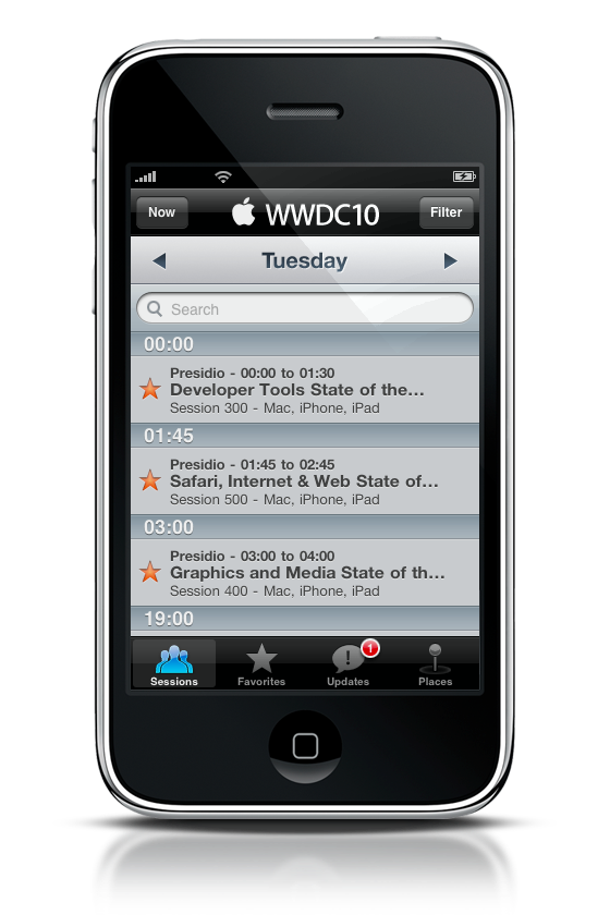 Ecco l'applicazione ufficiale della WWDC