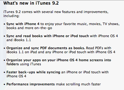 Apple rilascia iTunes 9.2 beta, iOS4 GM e iAd SDK ai Developers