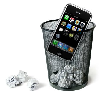 iPhone to trash