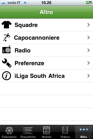 iLiga South Africa: segui i campionati del mondo di calcio dal tuo iPhone