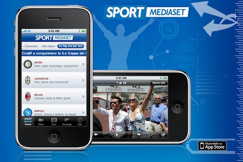 SportMediaset: news sportive sul vostro iPhone 24 ore su 24