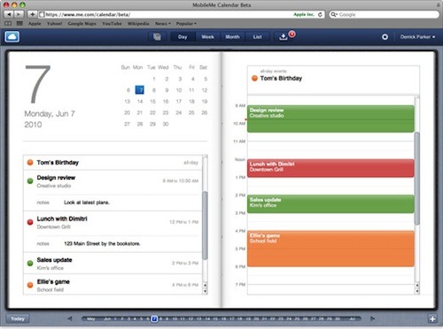 Apple lancia una nuova beta del calendario di MobileMe