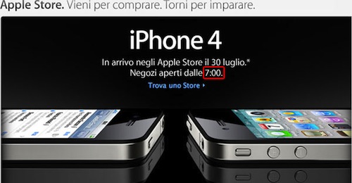 Ora è ufficiale: Il 30 luglio gli Apple Store di Roma e Milano apriranno alle 7