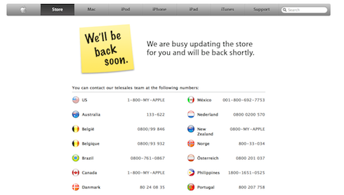 Apple Store offline